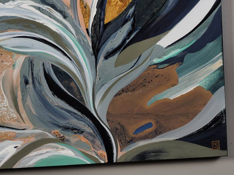 Original Abstract Expressionism Abstract Painting by Novi Lim