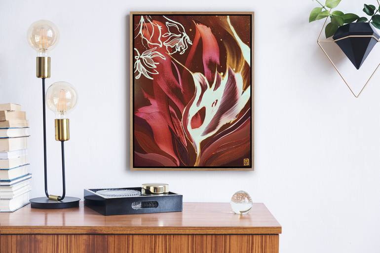 Original Abstract Expressionism Abstract Painting by Novi Lim