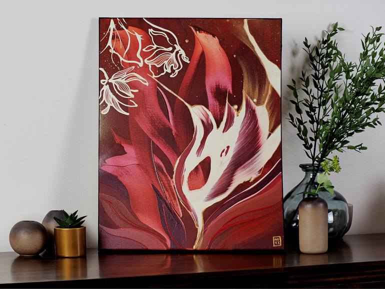 Original Abstract Expressionism Abstract Painting by Novi Lim