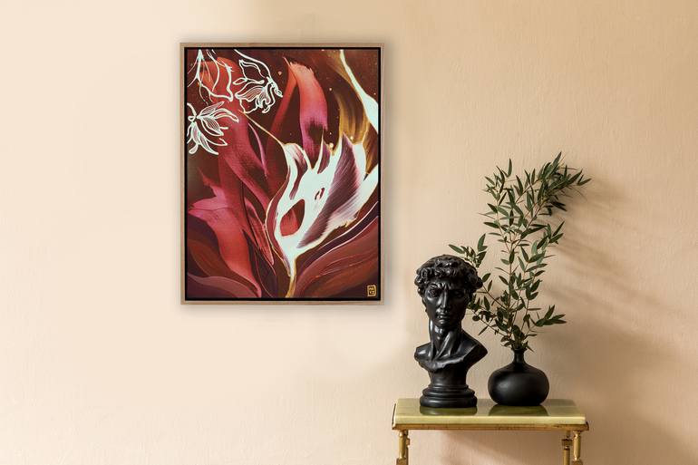 Original Abstract Expressionism Abstract Painting by Novi Lim
