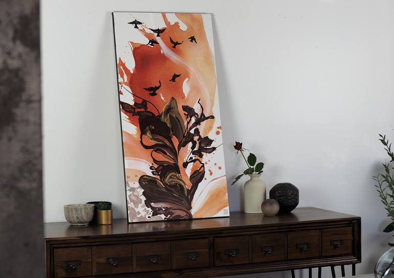 Original Abstract Expressionism Abstract Painting by Novi Lim