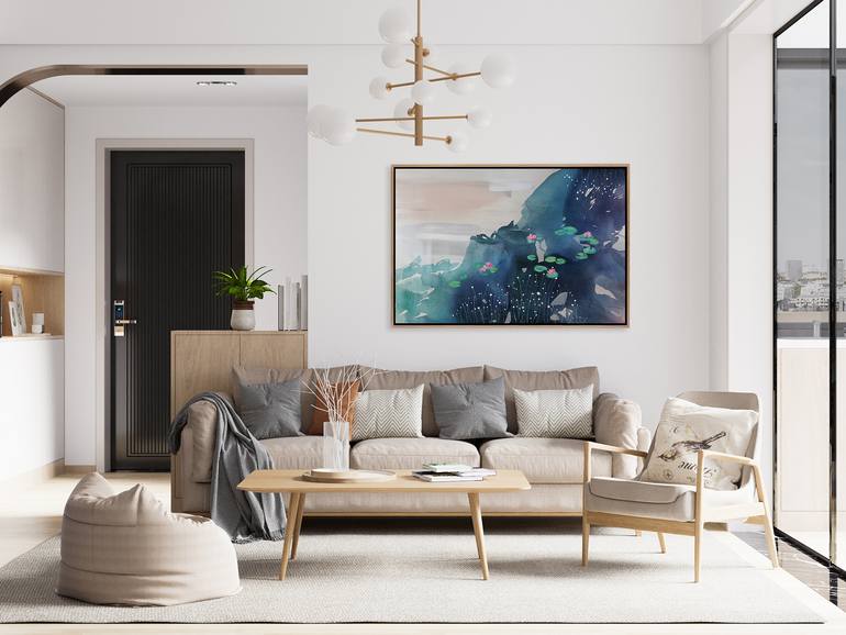 Original Abstract Expressionism Abstract Painting by Novi Lim