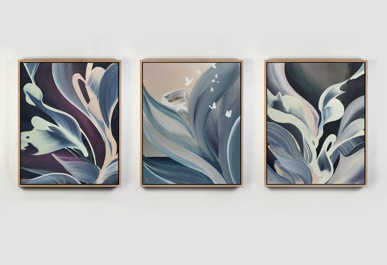 Original Abstract Expressionism Abstract Painting by Novi Lim