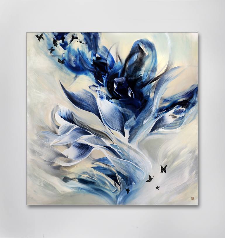 Original Abstract Expressionism Abstract Painting by Novi Lim