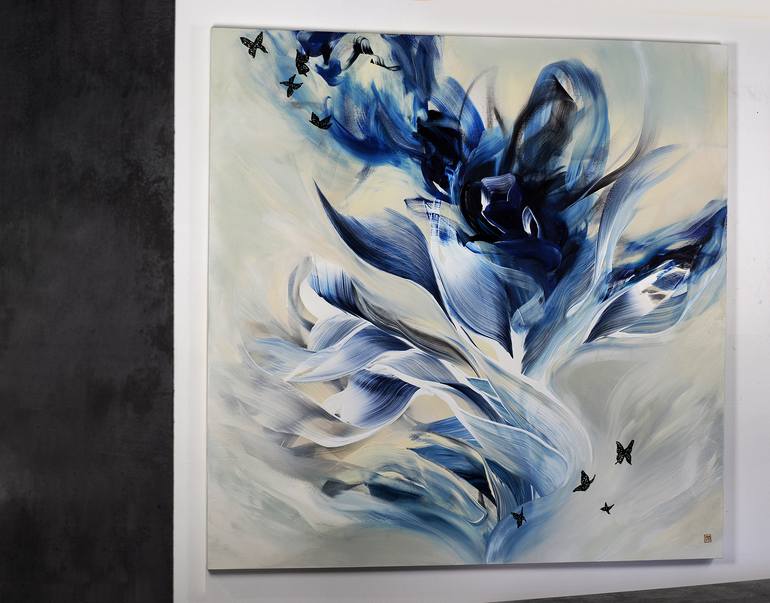 Original Abstract Expressionism Abstract Painting by Novi Lim