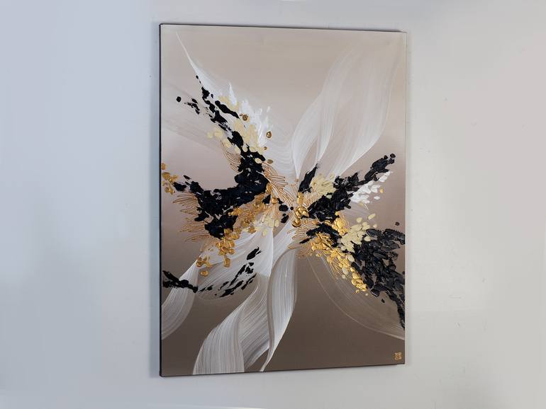 Original Abstract Expressionism Abstract Painting by Novi Lim