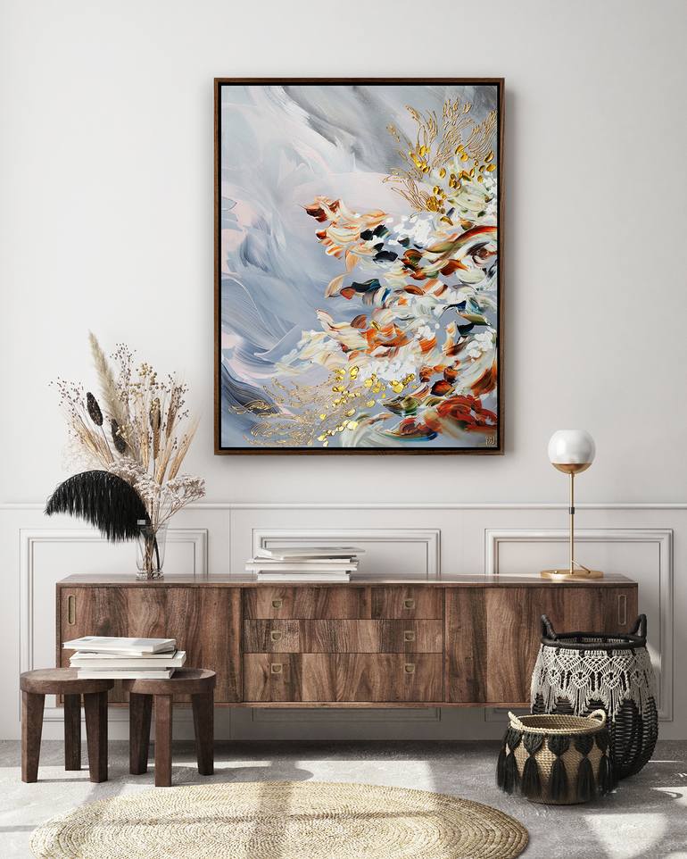 Original Abstract Expressionism Abstract Painting by Novi Lim