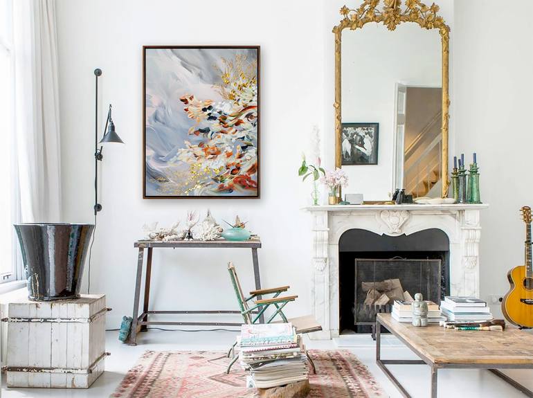 Original Abstract Expressionism Abstract Painting by Novi Lim