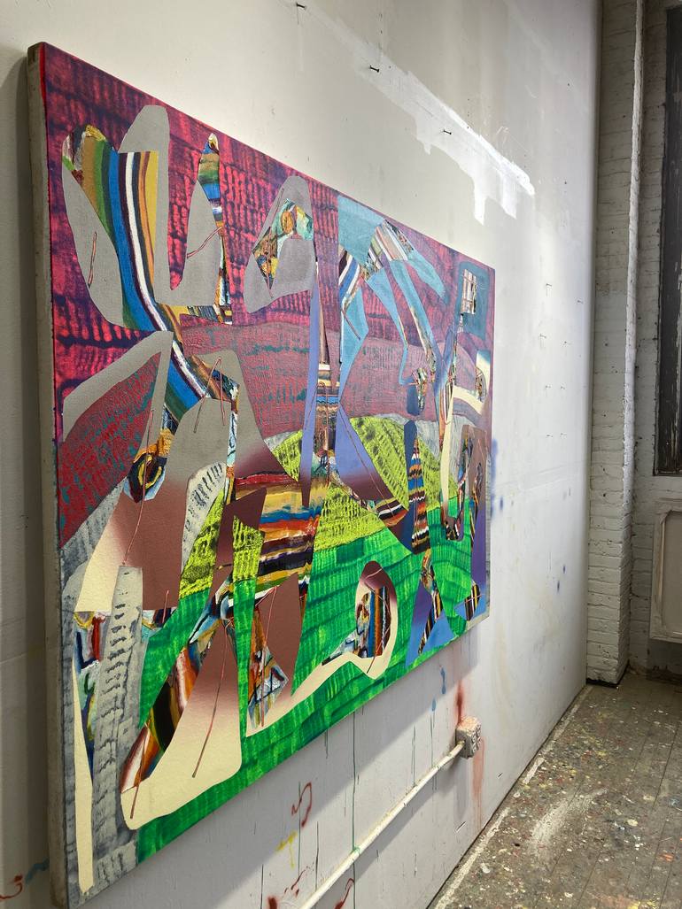 Original Abstract Expressionism Abstract Painting by Zack Goulet