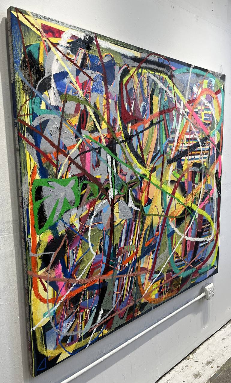 Original Abstract Expressionism Abstract Painting by Zack Goulet