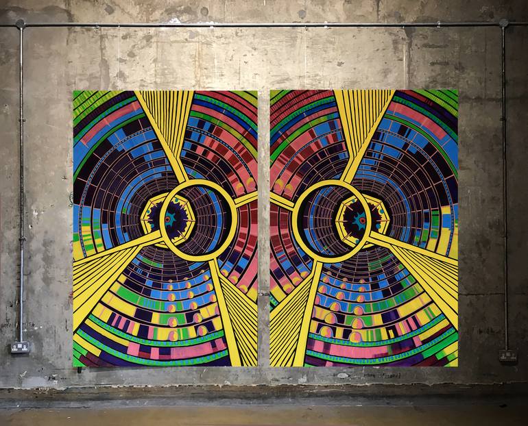 Original Geometric Painting by Sheefali Asija