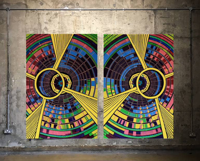 Original Geometric Painting by Sheefali Asija