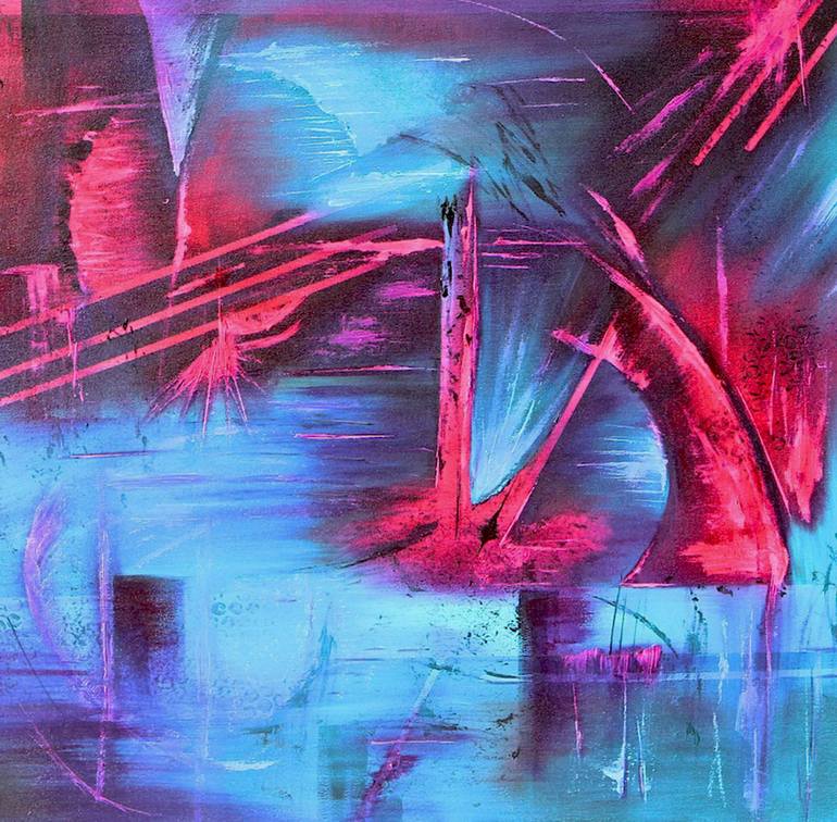 neon oil painting