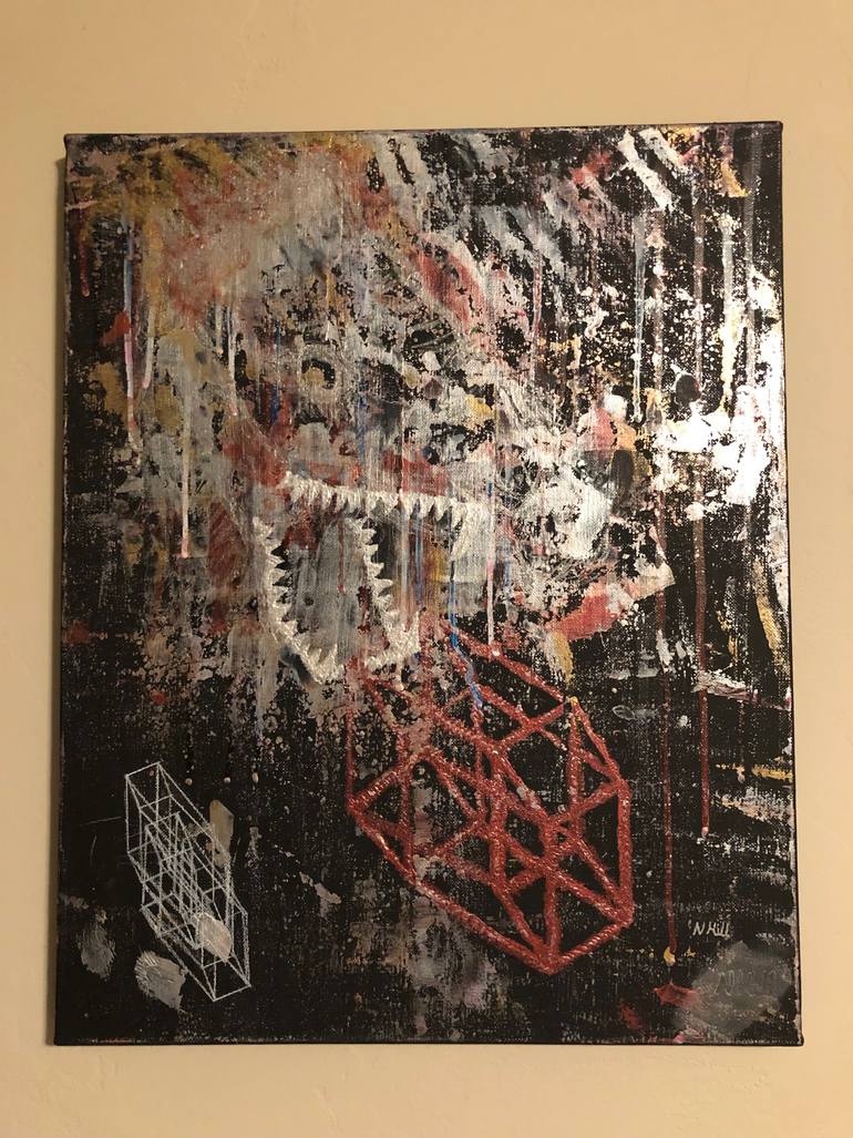 Original Surrealism Abstract Painting by Nathan Hill