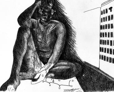 Original Figurative Nude Drawings by Sean Winn