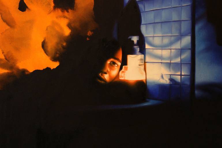 Original Abstract Expressionism People Painting by Sean Winn