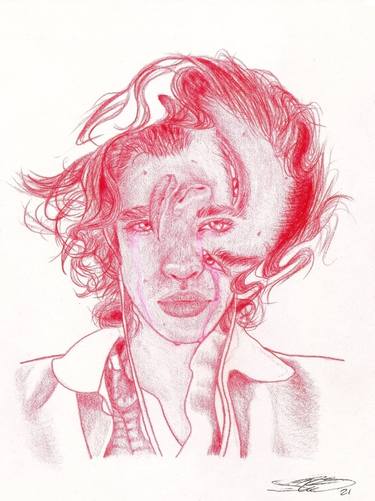 Print of Abstract Portrait Drawings by Sean Winn