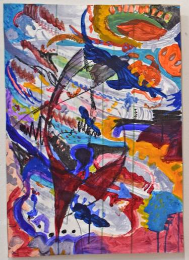 Saatchi Art Artist Rosalind Sanderson; Painting, “Contained Rhythm VII: Wind” #art