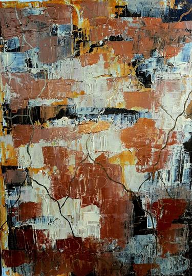 Original Abstract Painting by Charlie Saumell