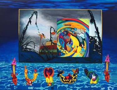 Print of Surrealism Beach Paintings by Helmut Kand