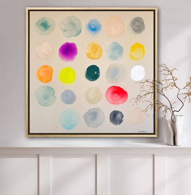 Original Abstract Home Painting by Jen Ramos