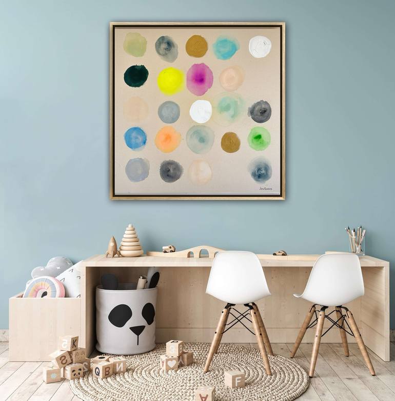 Original Pop Art Abstract Painting by Jen Ramos