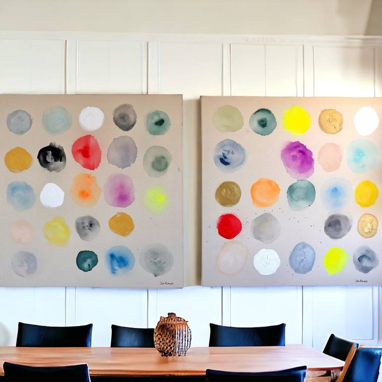 Original Pop Art Abstract Painting by Jen Ramos