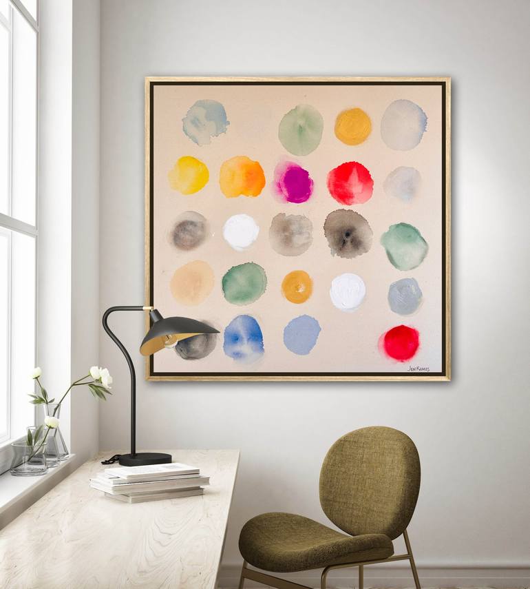 Original Pop Art Abstract Painting by Jen Ramos