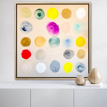 Original Pop Art Abstract Painting by Jen Ramos