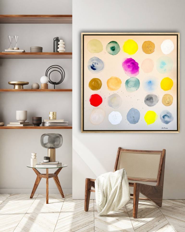 Original Pop Art Abstract Painting by Jen Ramos