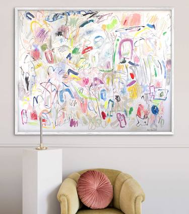 Original Modernism Abstract Painting by Jen Ramos