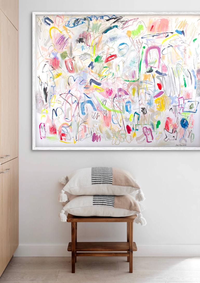 Original Modernism Abstract Painting by Jen Ramos