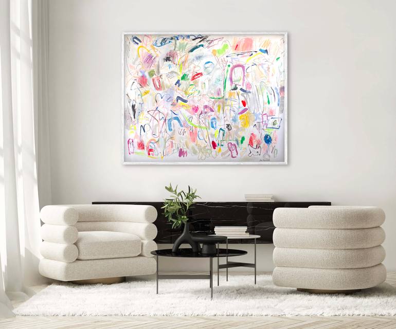 Original Modernism Abstract Painting by Jen Ramos