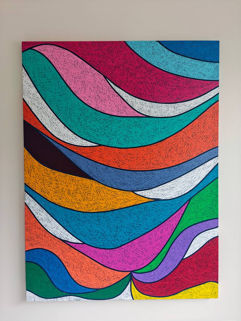 Original Abstract Expressionism Abstract Painting by Tanmay Parashar