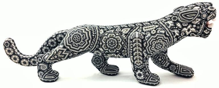 Huichol Art Jaguar Figurine