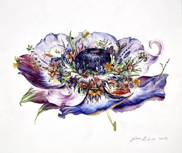 Print of Fine Art Botanic Paintings by Jiwon Rhie