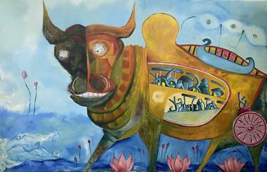 Original Surrealism Abstract Paintings by Kashyap Patel