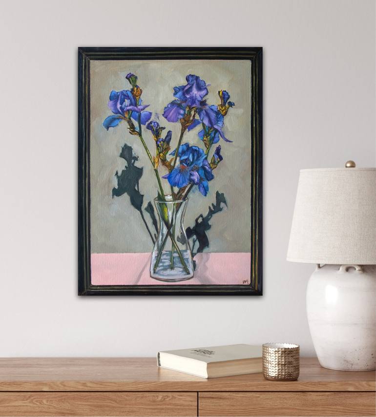 Original Floral Painting by Eva Chen