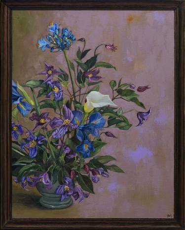 Original Realism Floral Painting by Eva Chen