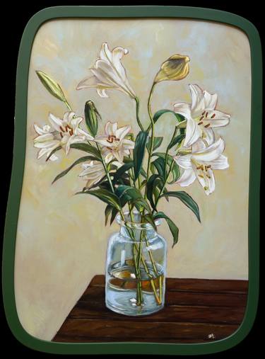 Original Photorealism Floral Paintings by Eva Chen