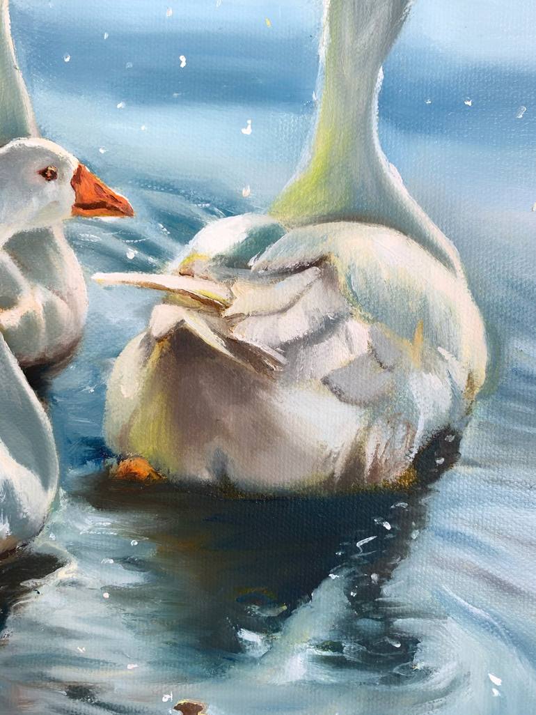 Original Fine Art Animal Painting by Eva Chen