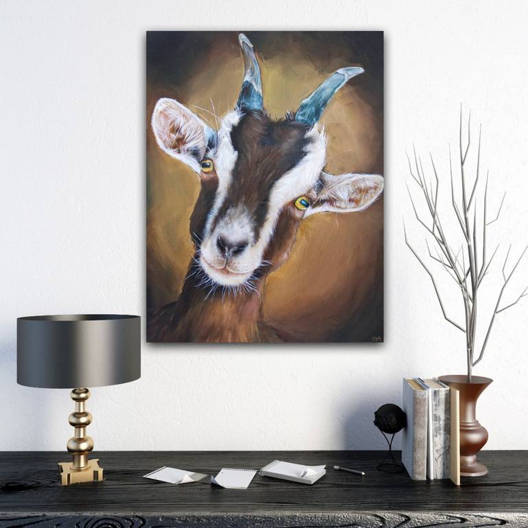 Original Fine Art Animal Painting by Eva Chen