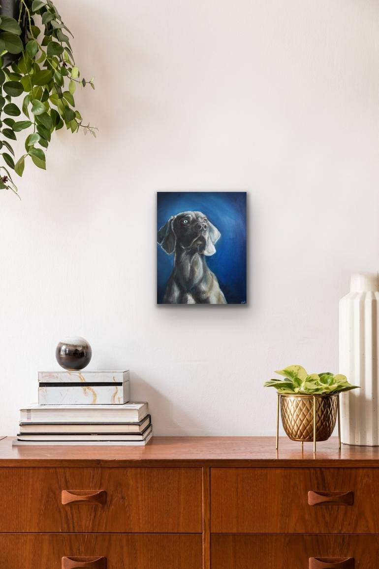 Original Dogs Painting by Eva Chen