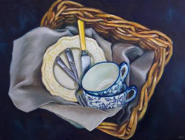 Original Fine Art Still Life Paintings by Eva Chen