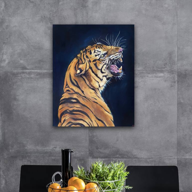 Original Fine Art Animal Painting by Eva Chen