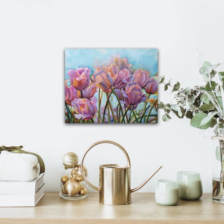 Original Floral Painting by Eva Chen