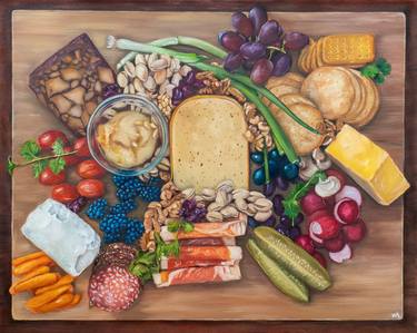 Original Food Paintings by Eva Chen