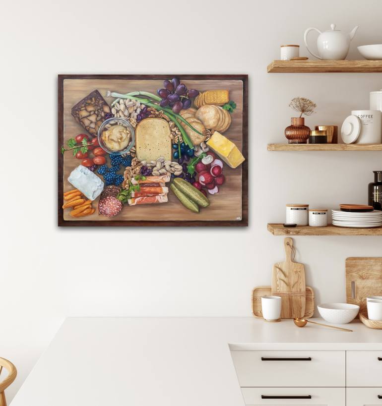 Original Fine Art Food Painting by Eva Chen