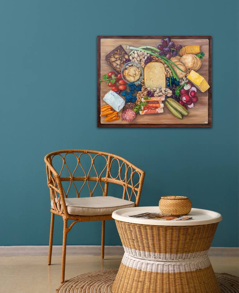 Original Fine Art Food Painting by Eva Chen