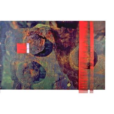 25 TON, 2001,58 IN X 79 IN, OVERPAINTED PHOTOGRAPH thumb